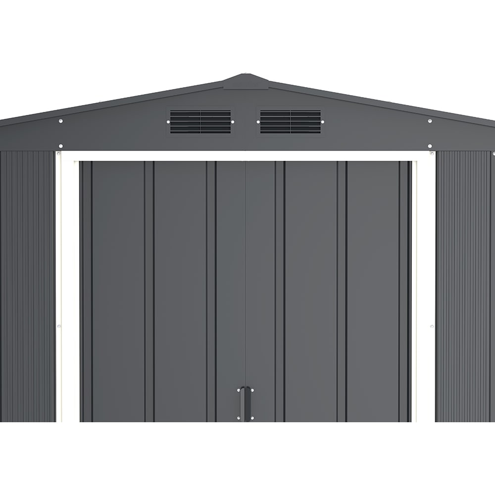Casuta gradina DURAMAX Eco 8X8, otel, 262 x 242.2 x 191 cm, antracit