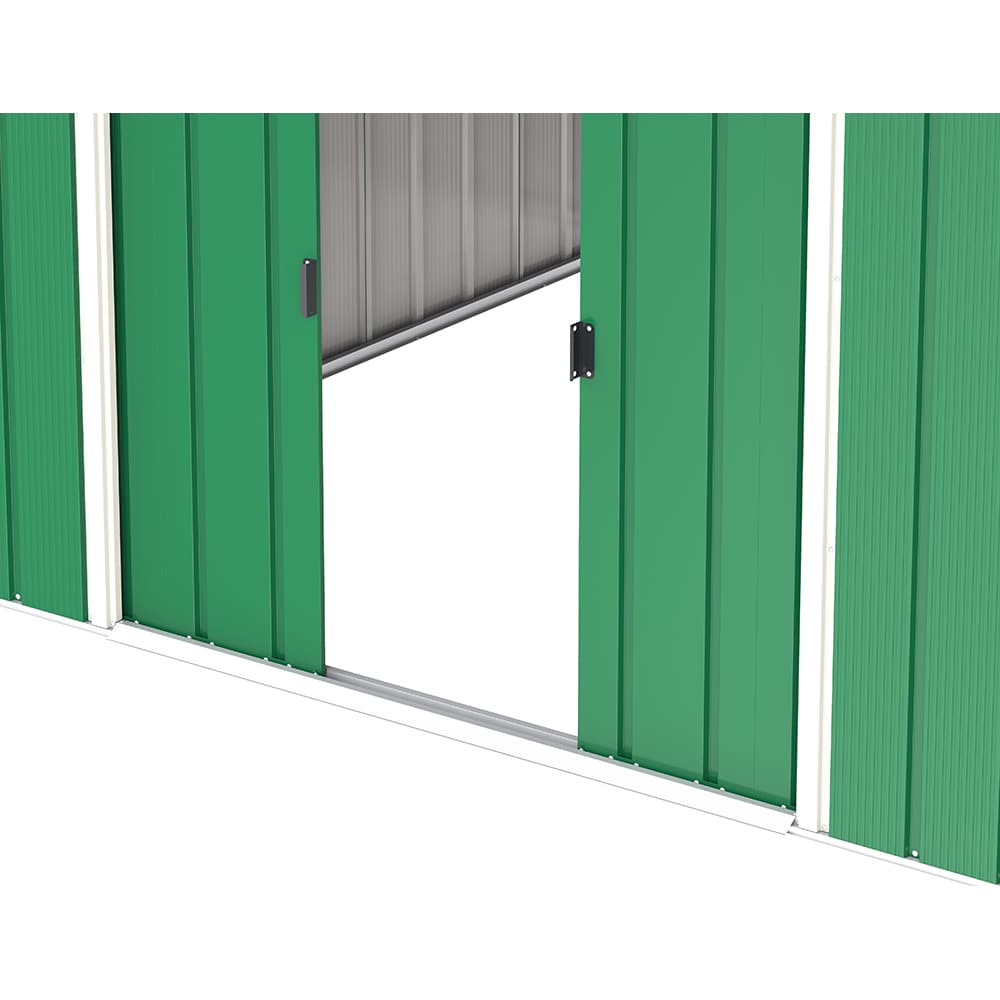 Casuta gradina DURAMAX Eco 10X10, otel, 322.1 x 302.3 x 196.1 cm, verde