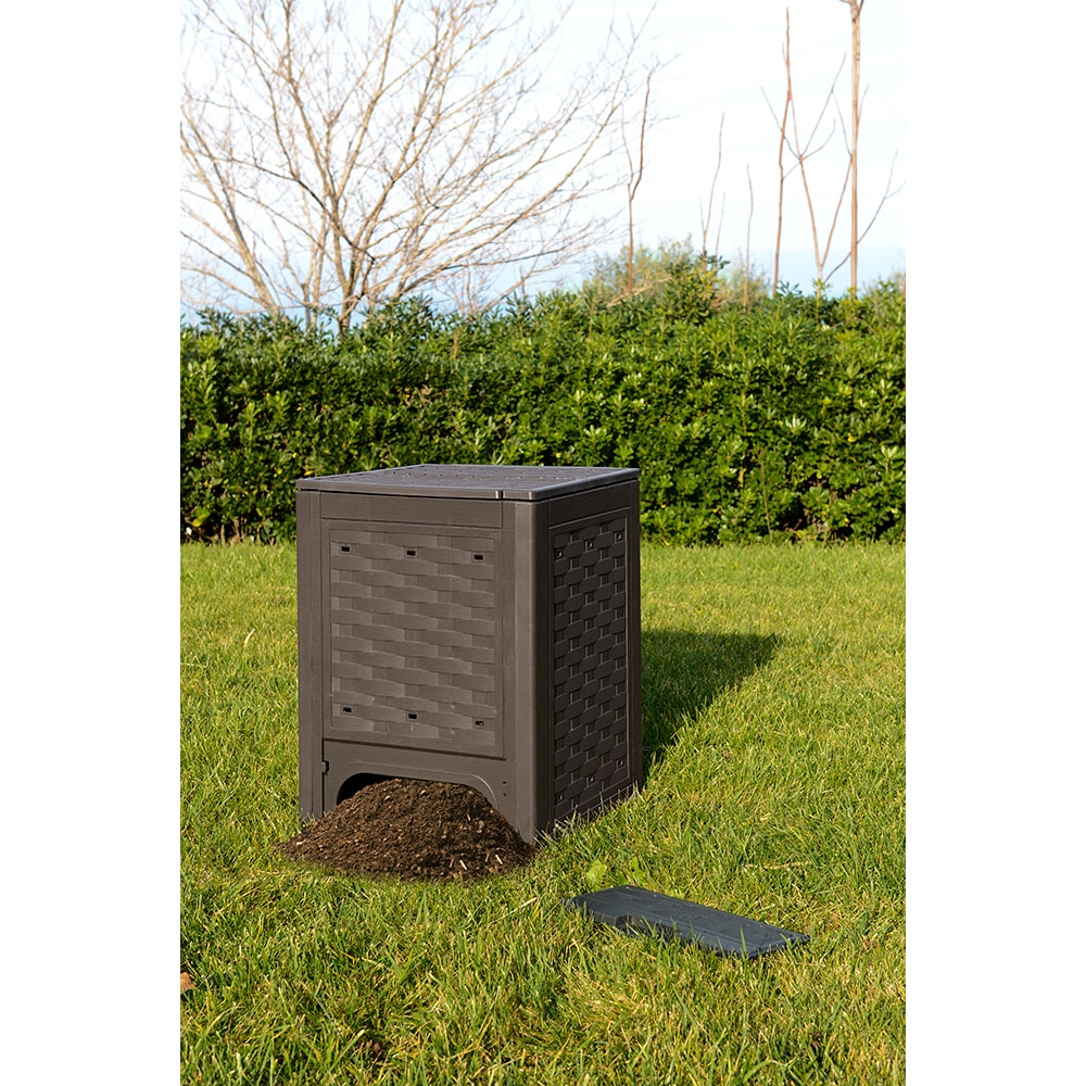 Compostor gradina TOOMAX Duramax, plastic, 60 x 60 x 83 cm, maro