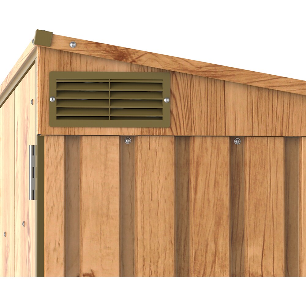 Dulap depozitare gradina DURAMAX 5X3, 154.2 x 96 x 130.5 cm, maro