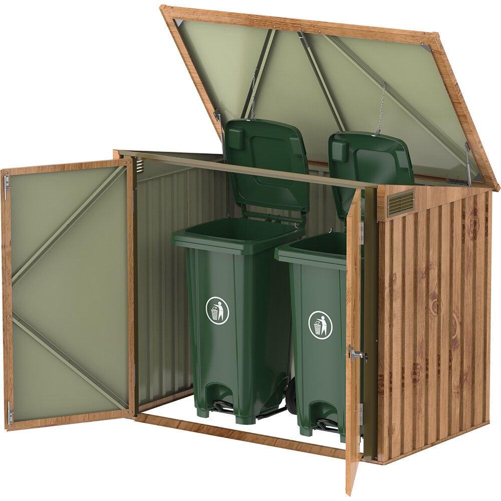 Dulap depozitare gradina DURAMAX 5X3, 154.2 x 96 x 130.5 cm, maro