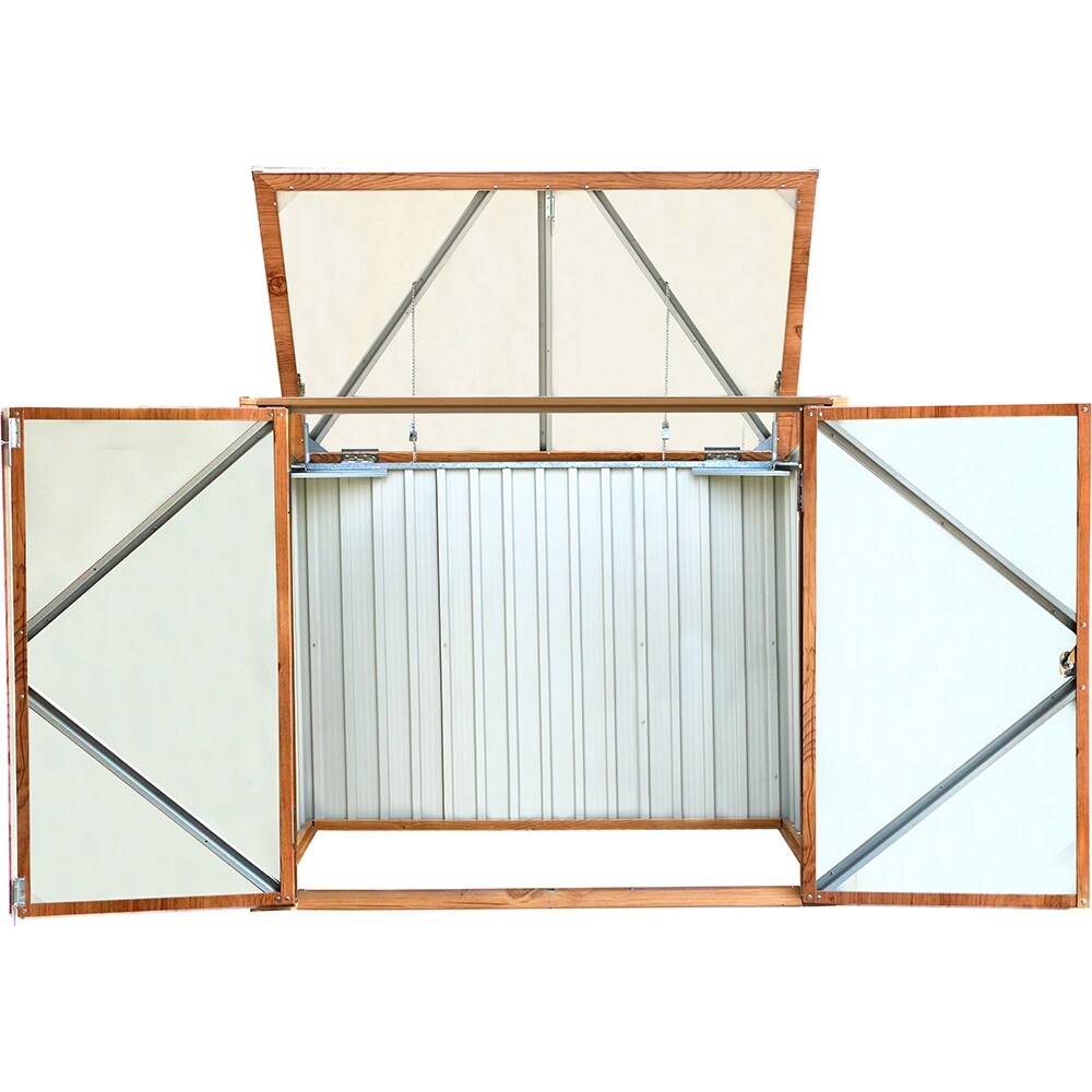 Dulap depozitare gradina DURAMAX 5X3, 154.2 x 96 x 130.5 cm, maro