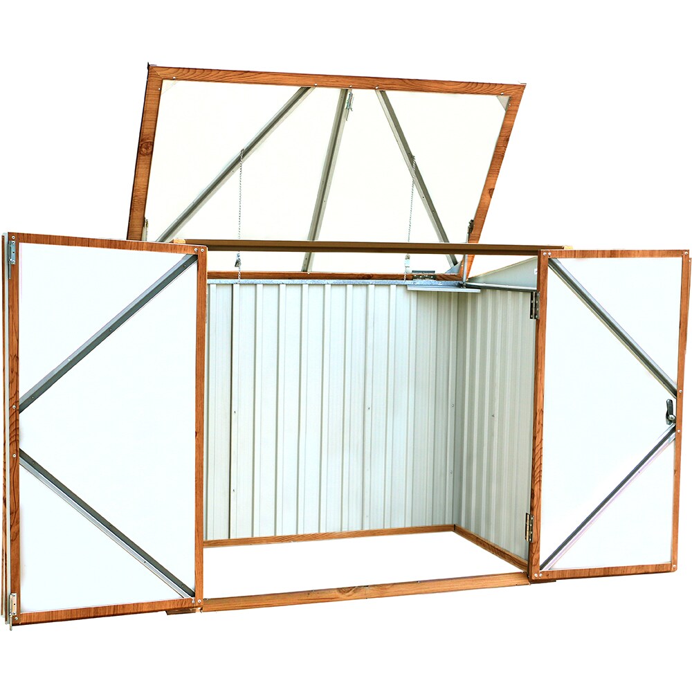 Dulap depozitare gradina DURAMAX 5X3, 154.2 x 96 x 130.5 cm, maro