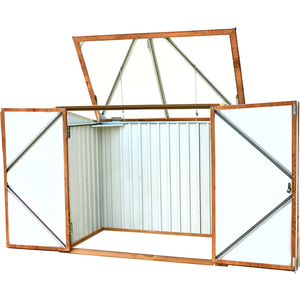 Dulap depozitare gradina DURAMAX 5X3, 154.2 x 96 x 130.5 cm, maro