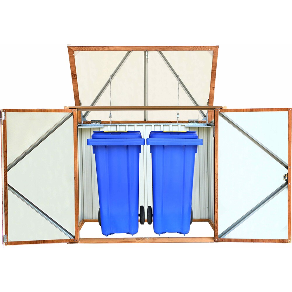 Dulap depozitare gradina DURAMAX 5X3, 154.2 x 96 x 130.5 cm, maro