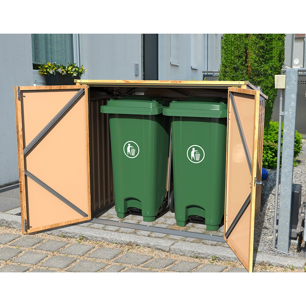 Dulap depozitare gradina DURAMAX 5X3, 154.2 x 96 x 130.5 cm, maro