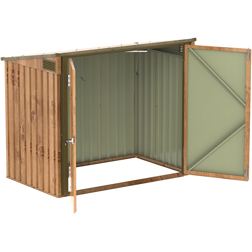 Dulap depozitare gradina DURAMAX 5X3, 154.2 x 96 x 130.5 cm, maro