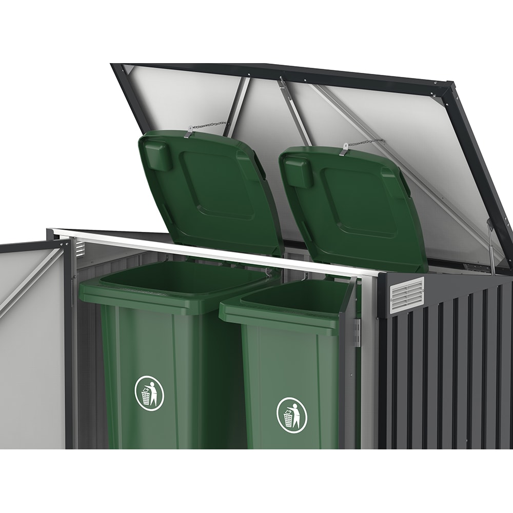 Dulap depozitare gradina DURAMAX 5X3, 154.2 x 96 x 130.5 cm, antracit