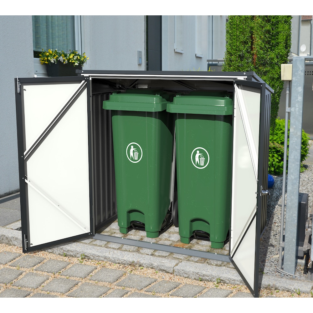 Dulap depozitare gradina DURAMAX 5X3, 154.2 x 96 x 130.5 cm, antracit