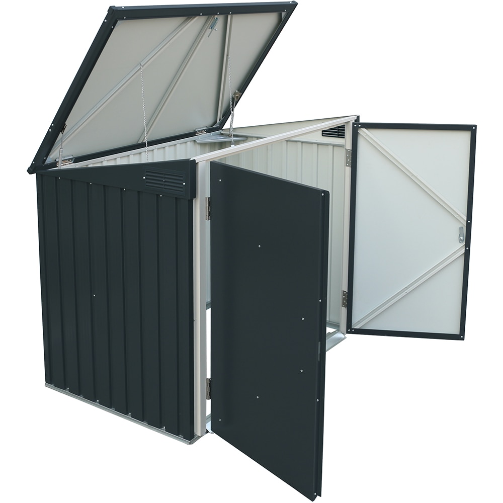 Dulap depozitare gradina DURAMAX 5X3, 154.2 x 96 x 130.5 cm, antracit