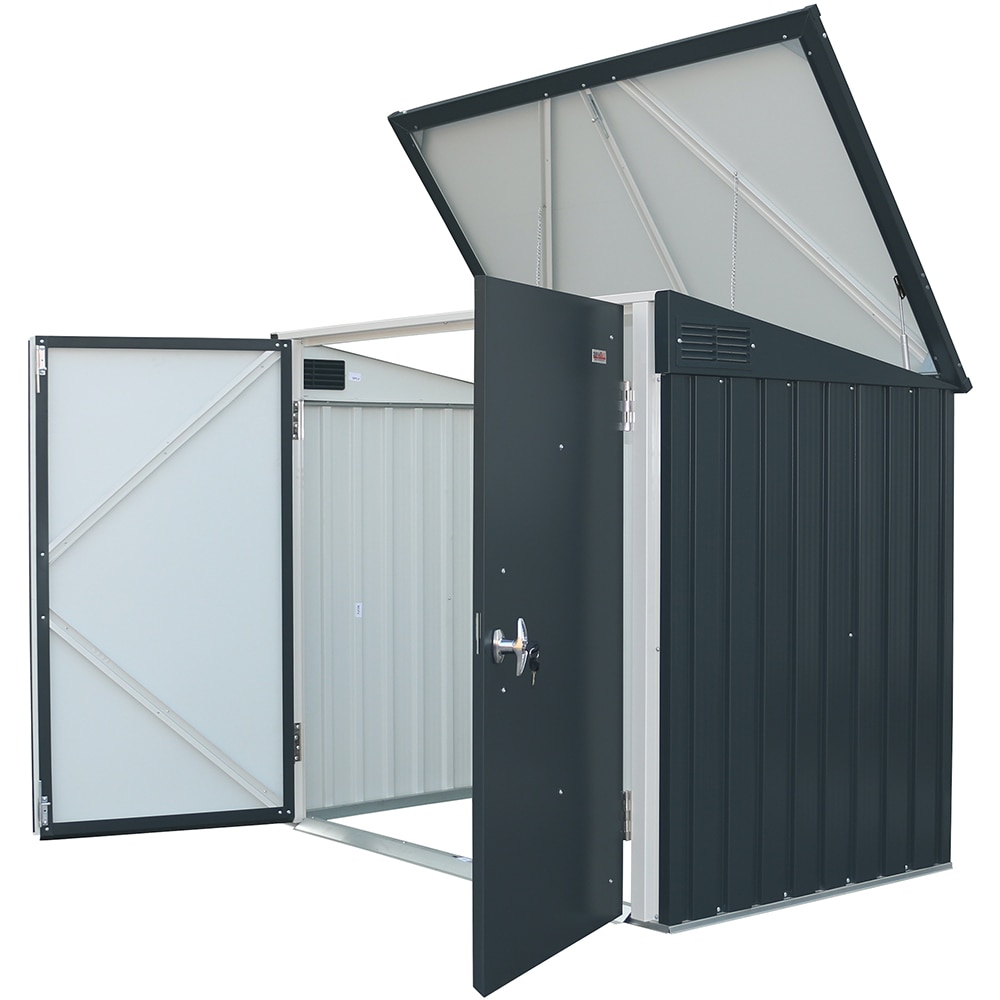 Dulap depozitare gradina DURAMAX 5X3, 154.2 x 96 x 130.5 cm, antracit