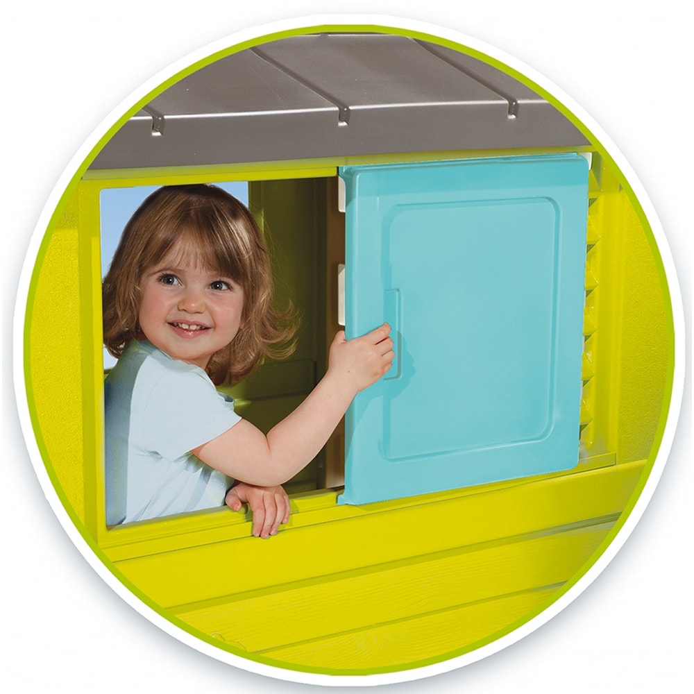 Casuta de joaca SMOBY Pretty, doua ferestre, 98 x 110 x 127 cm, multicolor