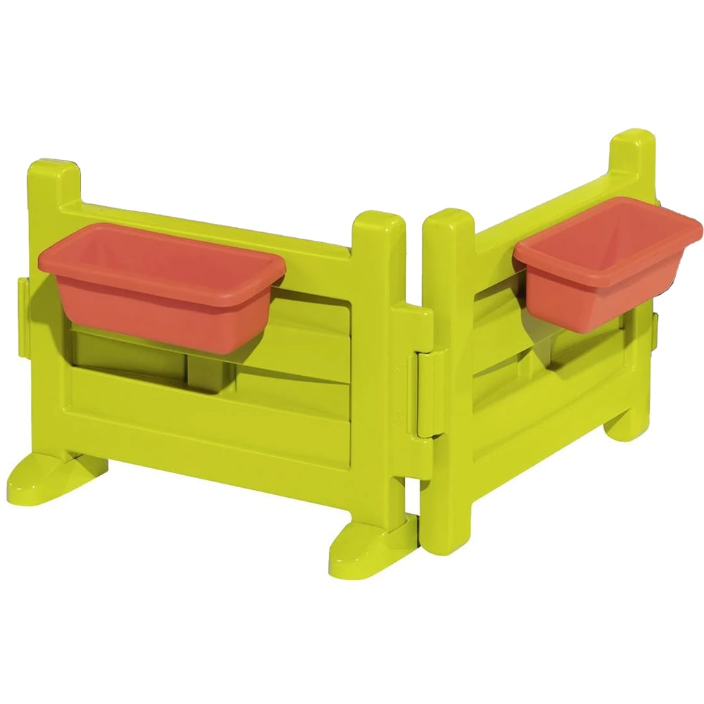 Gard pentru casuta de joaca SMOBY, plastic, 59 x 59 x 40 cm, verde