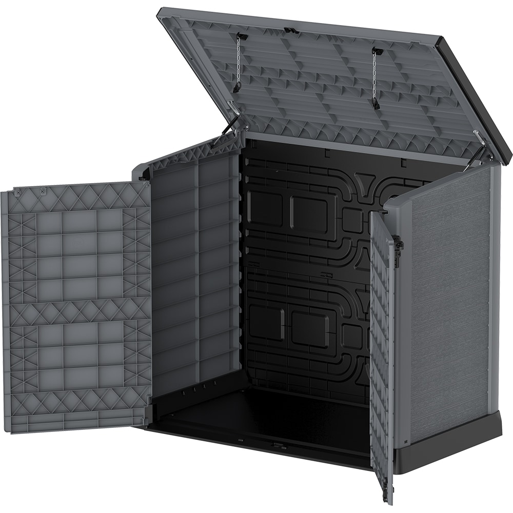 Dulap depozitare gradina DURAMAX Storeway 1200 L, 145 x 82.5 x 125 cm, gri