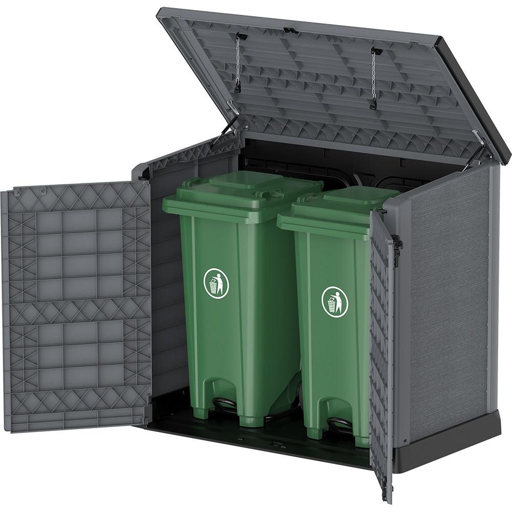Dulap depozitare gradina DURAMAX Storeway 1200 L, 145 x 82.5 x 125 cm, gri