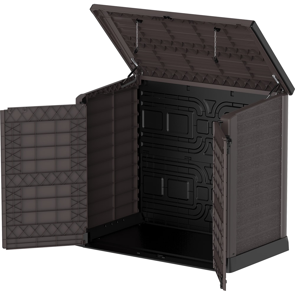 Dulap depozitare gradina DURAMAX Storeway 1200 L, 145 x 82.5 x 125 cm, maro