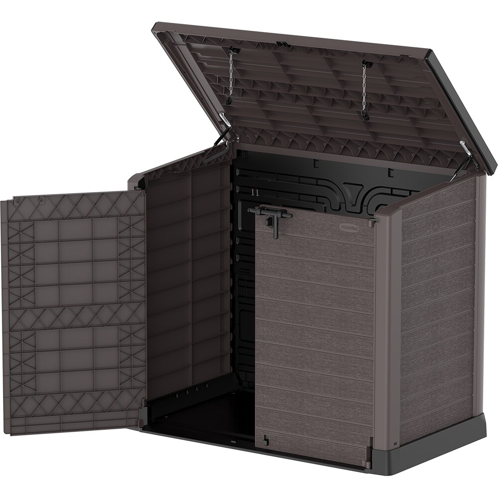 Dulap depozitare gradina DURAMAX Storeway 1200 L, 145 x 82.5 x 125 cm, maro