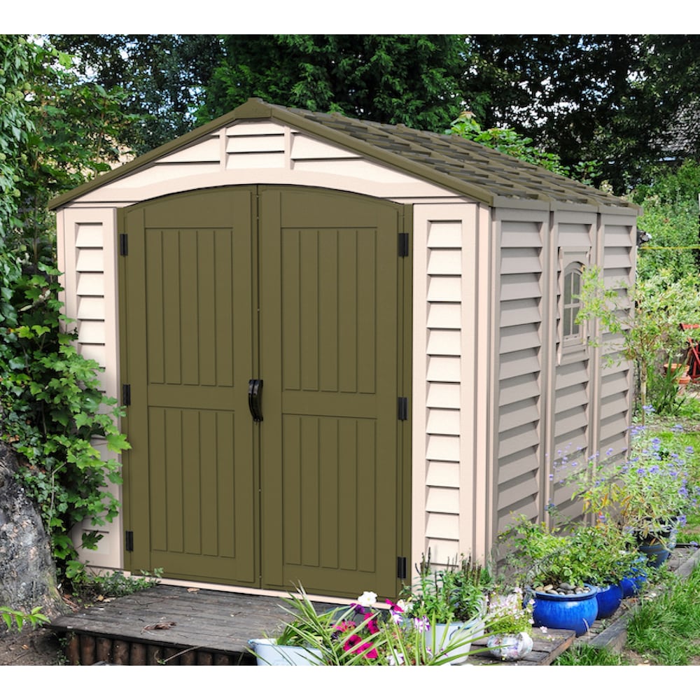 Casuta de gradina DURAMAX Duraplus, rasina, 246.4 x 239.7 x 234.4 cm, bej