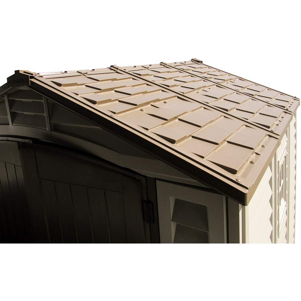 Casuta de gradina DURAMAX Duraplus, rasina, 246.4 x 239.7 x 234.4 cm, bej