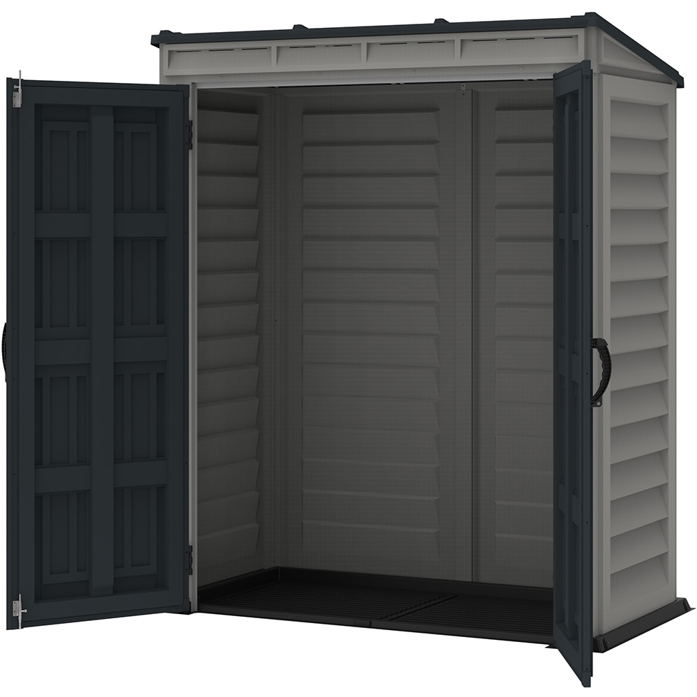 Casuta de gradina DURAMAX Yardmate Pent Roof, rasina, 170.9 x 91.9 x 202.4 cm, gri