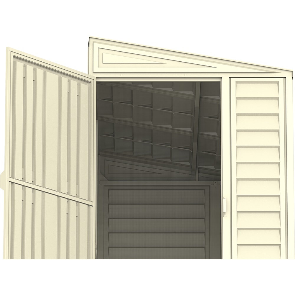 Casuta gradina DURAMAX Sidemate, rasina, 122 x 239.7 x 187.4 cm, bej