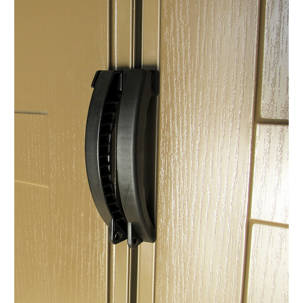 Casuta gradina DURAMAX Woodbridge, rasina, 324.8 x 399.7 x 233.2 cm, bej-maro deschis
