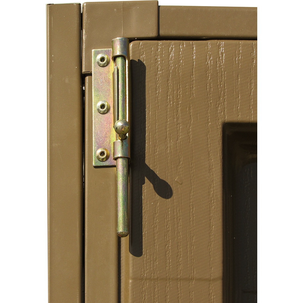 Casuta gradina DURAMAX Woodbridge, rasina, 324.8 x 399.7 x 233.2 cm, bej-maro deschis
