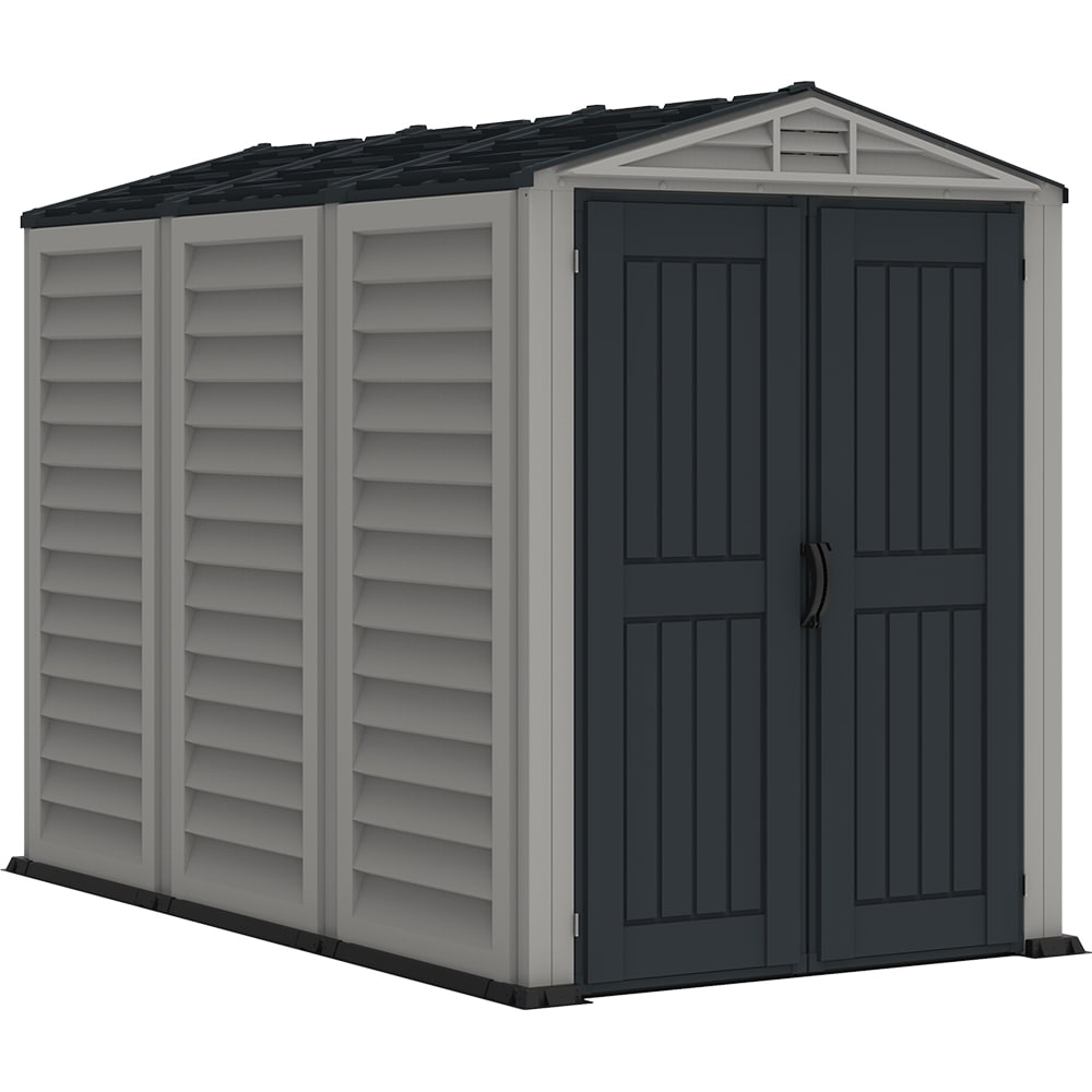 Casuta gradina DURAMAX Yardmate Plus, rasina, 161 x 249.9 x 210 cm, gri antracit