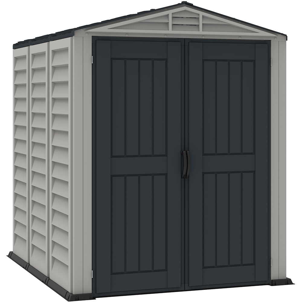 Casuta gradina DURAMAX Yardmate Plus, rasina, 161 x 249.9 x 210 cm, gri antracit