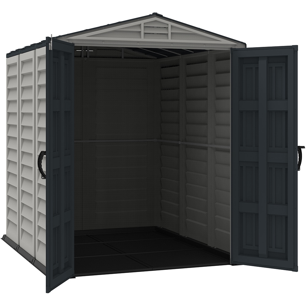 Casuta gradina DURAMAX Yardmate Plus, rasina, 161 x 249.9 x 210 cm, gri antracit