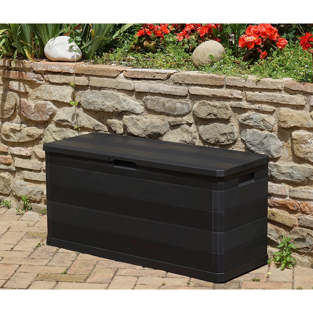 Lada depozitare gradina TOOMAX Elegance, PP, 117 x 45 x 56 cm, negru