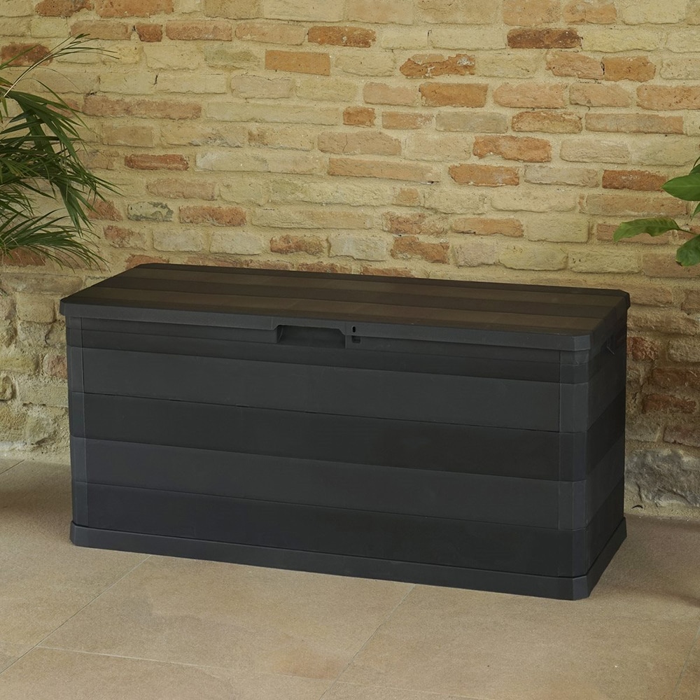 Lada depozitare gradina TOOMAX Elegance, PP, 117 x 45 x 56 cm, negru
