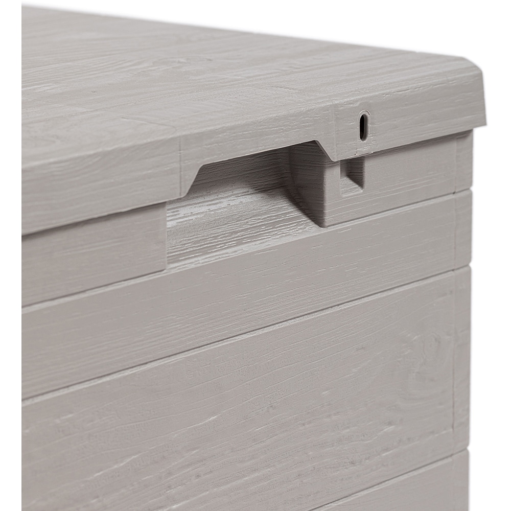 Lada depozitare gradina TOOMAX Woody's, PP, 42.5 x 44 x 50 cm, gri deschis