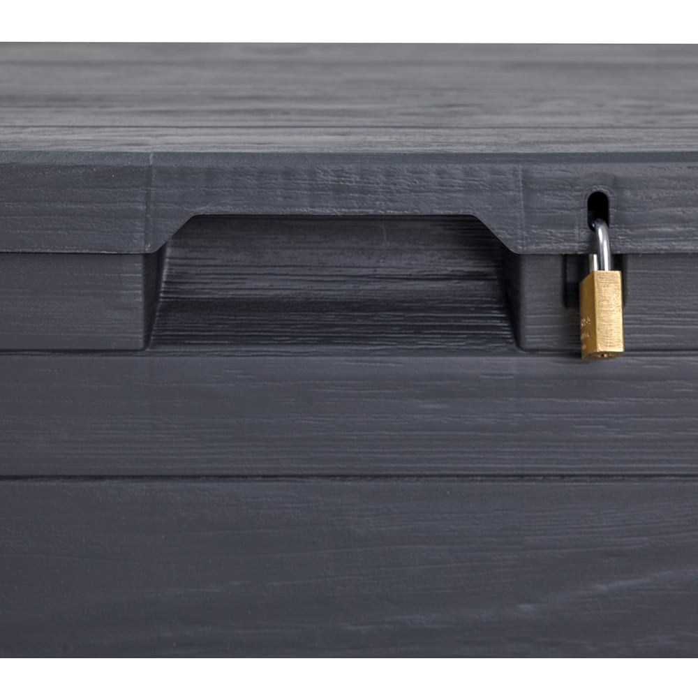 Lada depozitare gradina TOOMAX Woody's, PP, 42.5 x 44 x 50 cm, antracit