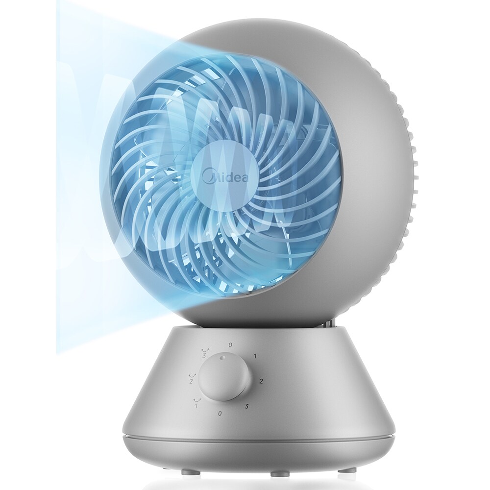 Ventilator de birou MIDEA MDF24JG, 3 trepte de viteza, 30W, gri