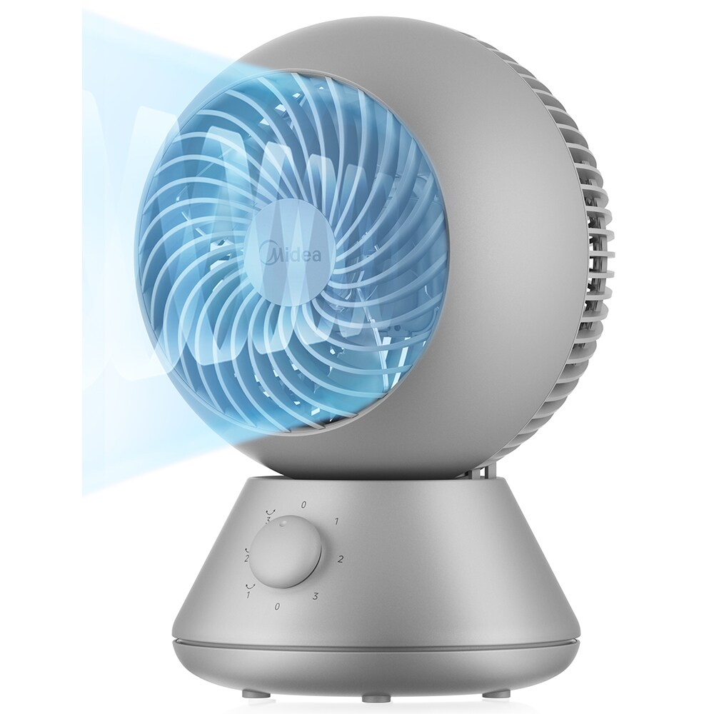 Ventilator de birou MIDEA MDF24JG, 3 trepte de viteza, 30W, gri