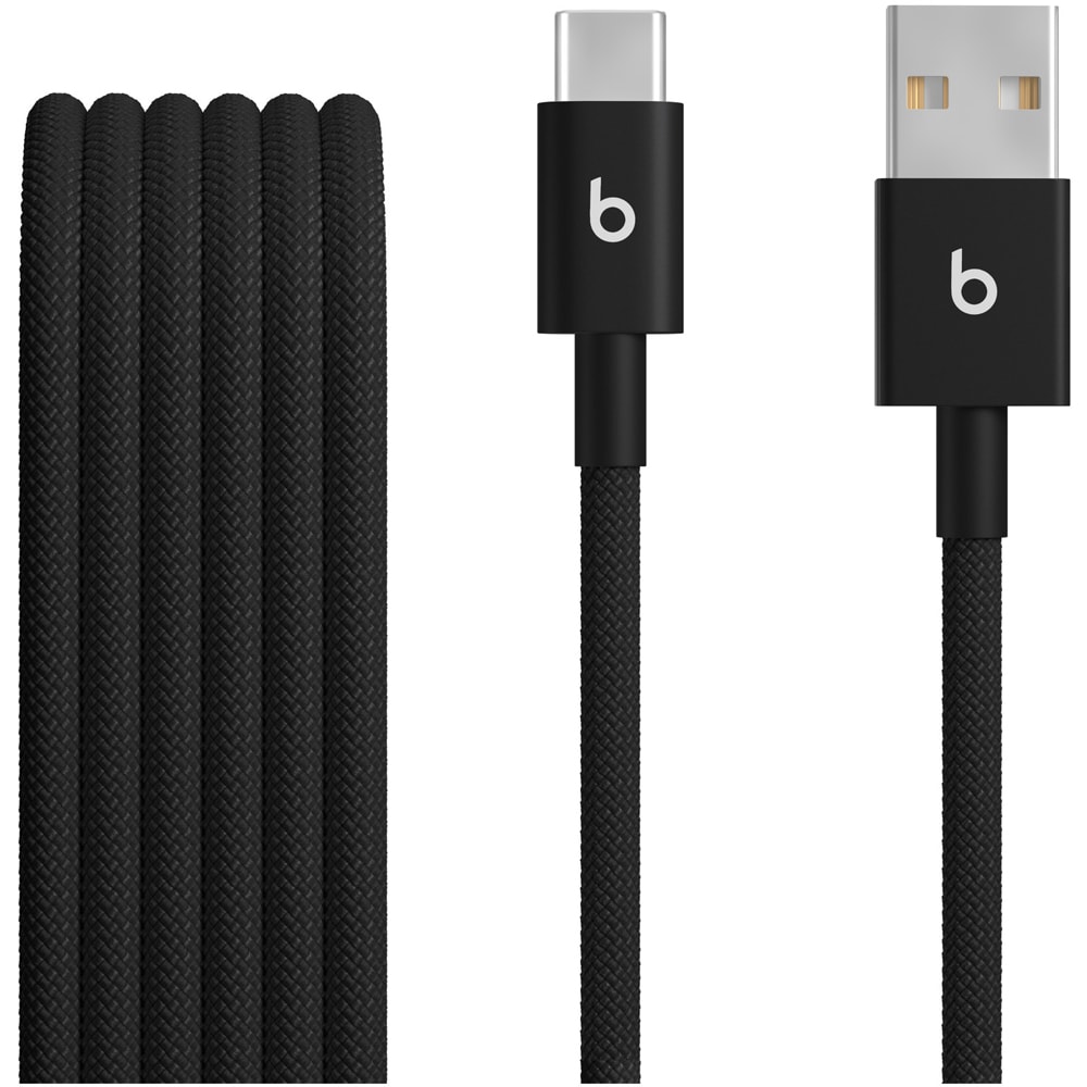 Cablu date BEATS MDGH4ZM/A, USB-A - USB-C, 1.5m, 2 bucati, negru
