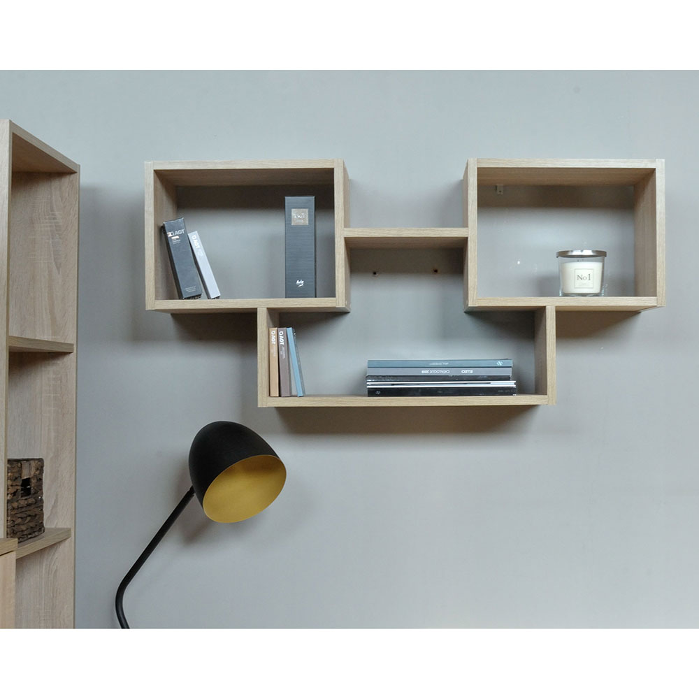 Raft suspendat Kate, 105 x 50 x 28 cm, stejar