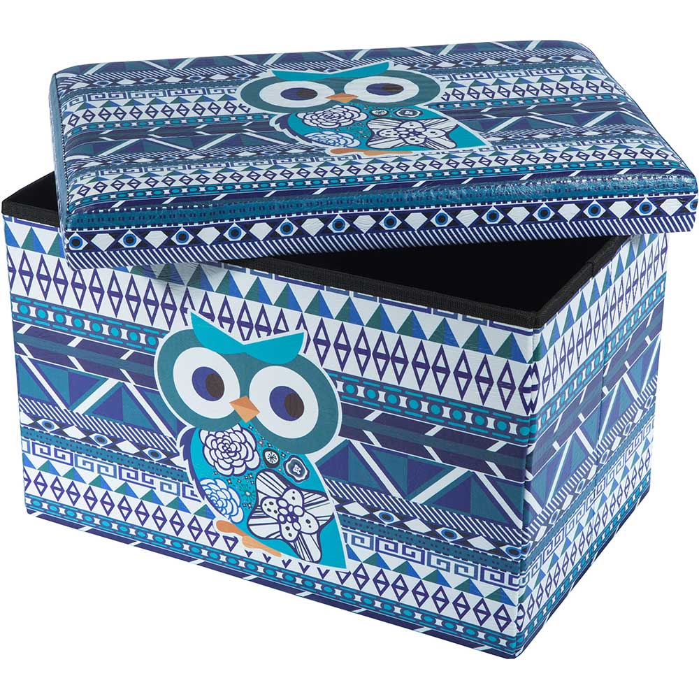 Cutie depozitare Blue Owl, 48 x 32 x 31.5 cm, multicolor