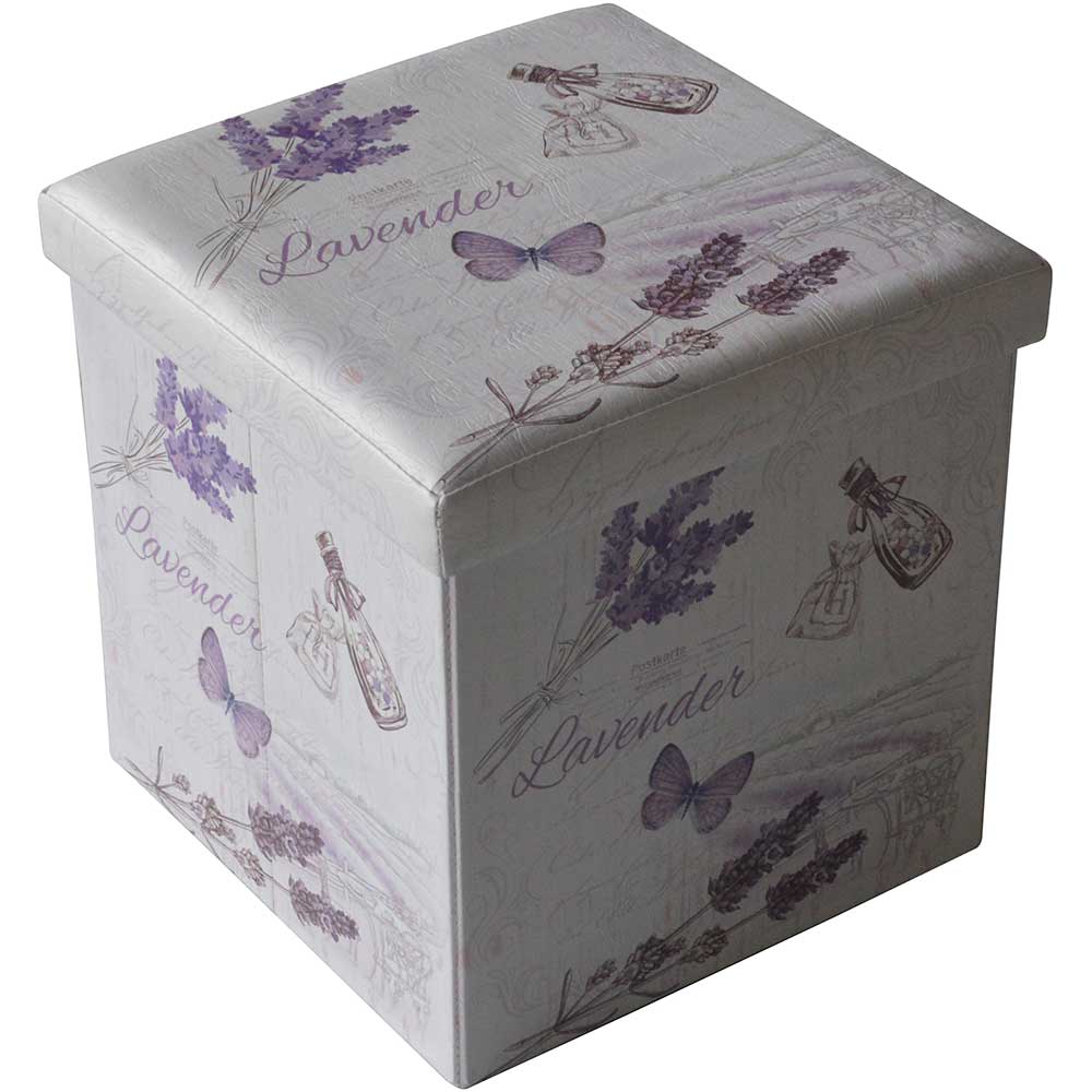 Cutie depozitare Lavanda, 38 x 38 x 37.5 cm, multicolor