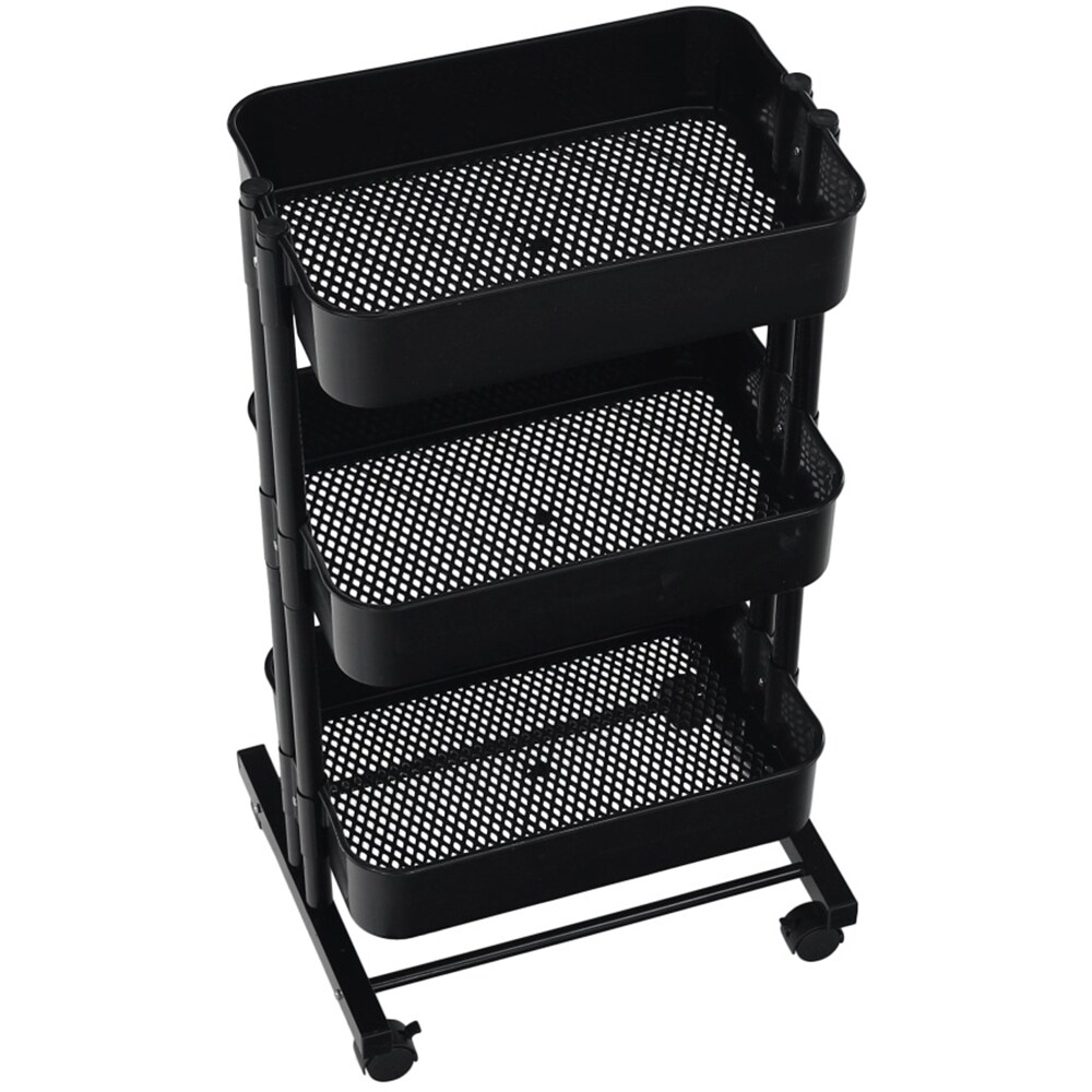 Carucior multifunctional Dobby, 45 x 37 x 77 cm, negru