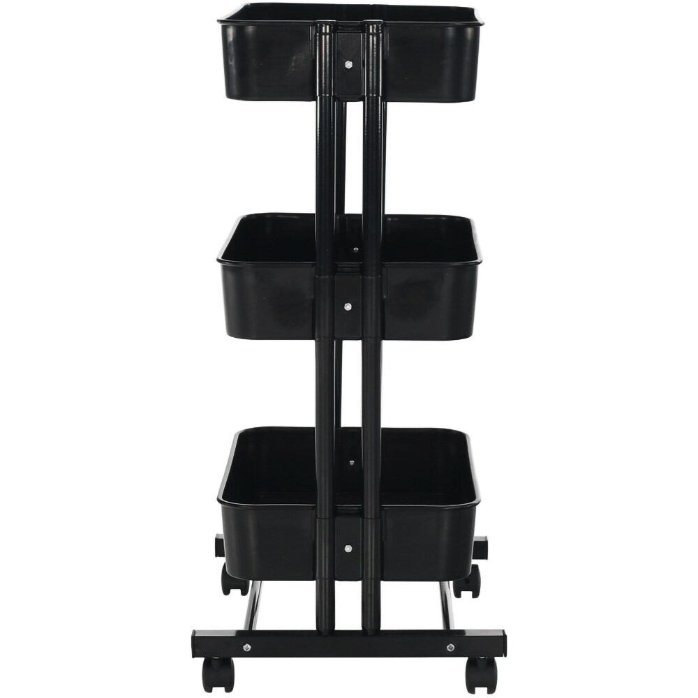 Carucior multifunctional Dobby, 45 x 37 x 77 cm, negru