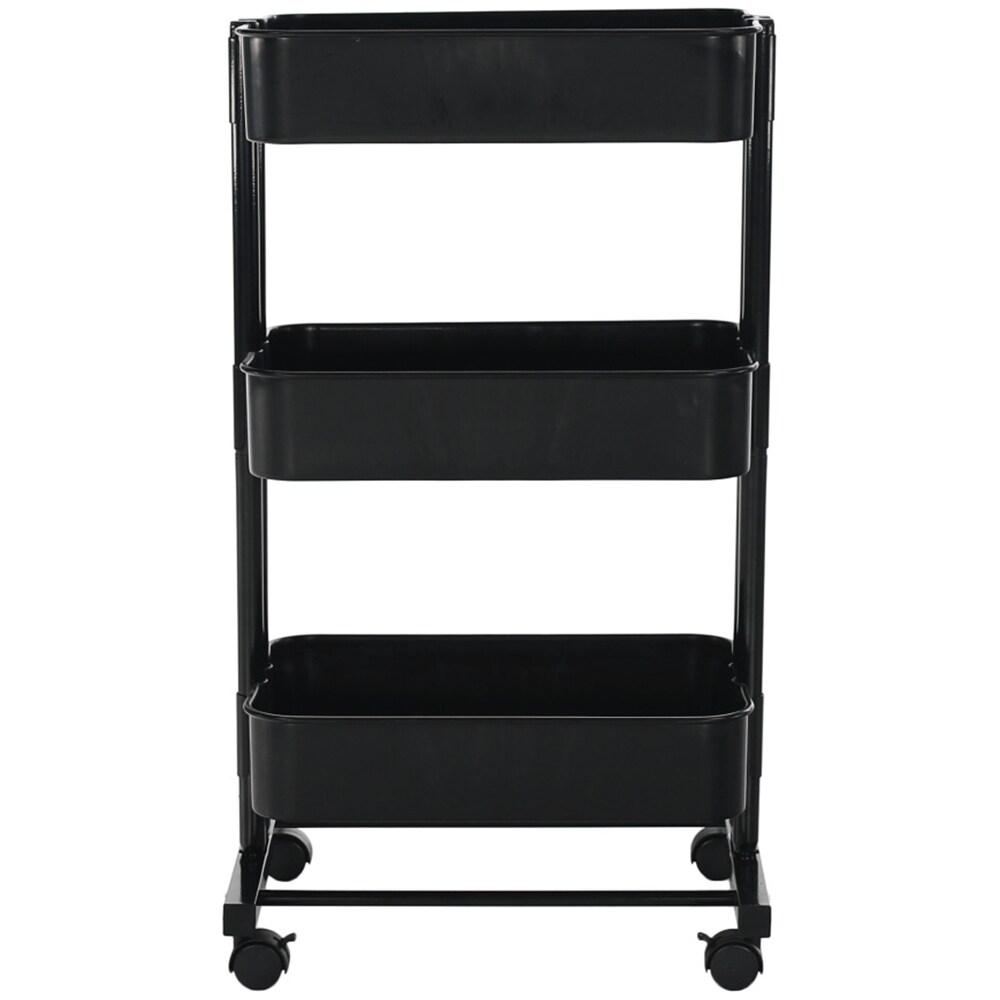 Carucior multifunctional Dobby, 45 x 37 x 77 cm, negru