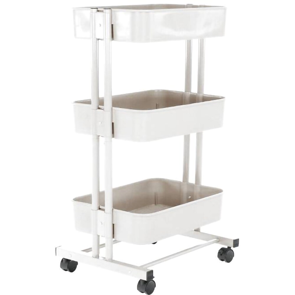 Carucior multifunctional Dobby, 45 x 37 x 77 cm, alb