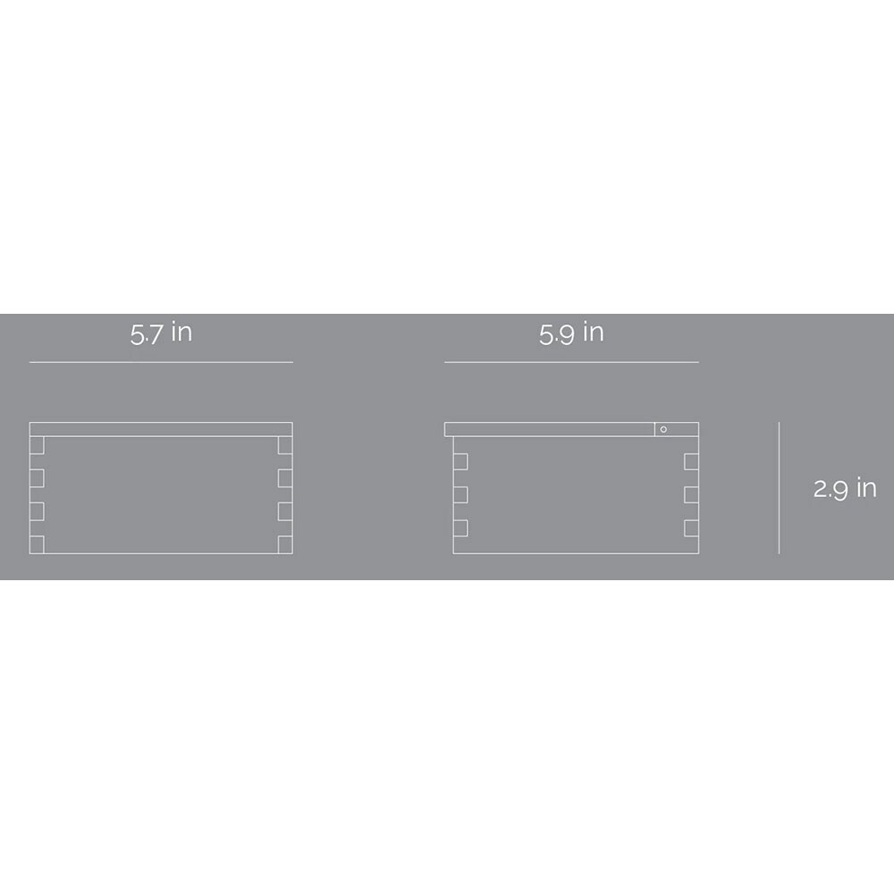 Cutie depozitare Simple S, 15 x 15 x 7.3 cm, maro deschis