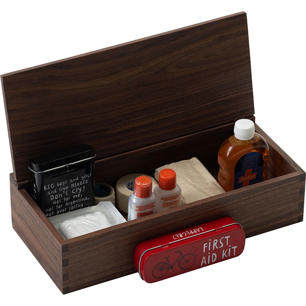 Cutie depozitare Simple L, 30 x 14.5 x 7.3 cm, maro inchis