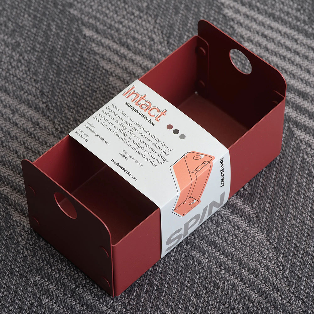 Cutie depozitare Intact, 20 x 10 x 10 cm, rosu
