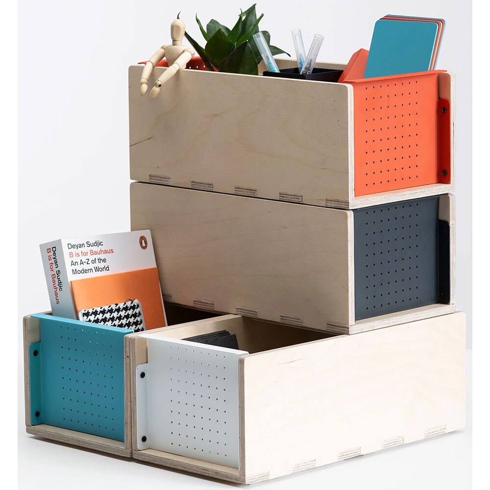 Cutie depozitare Boxxit, 30 x 15 x 12.3 cm, gri inchis