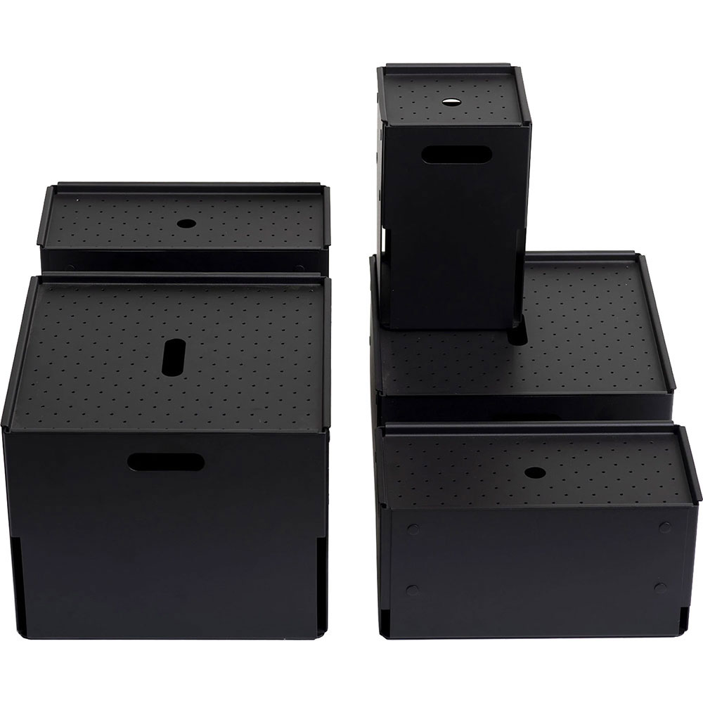 Cutie depozitare Euro Small, 15 x 30 x 15 cm, negru