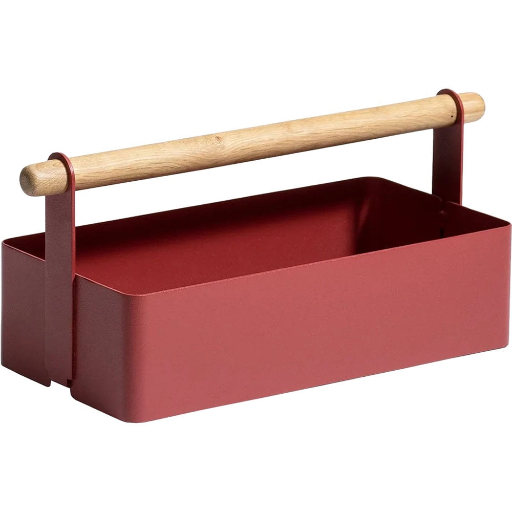 Cutie depozitare Cora Small, 34.9 x 15.4 x 15 cm, rosu caramiziu